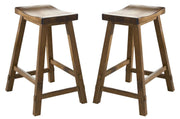 Liberty Furniture Creations II 30 Inch Sawhorse Barstool in Tobacco Finish (Set of 2) image