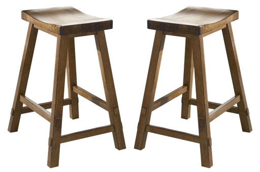 Liberty Furniture Creations II 30 Inch Sawhorse Barstool in Tobacco Finish (Set of 2) image