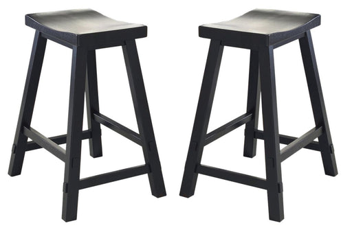 Liberty Furniture Creations II 24 Inch Sawhorse Barstool in Black (Set of 2) image
