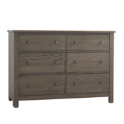 Vaughan Bassett Fundamentals 6 Drawer Dresser in Grey image
