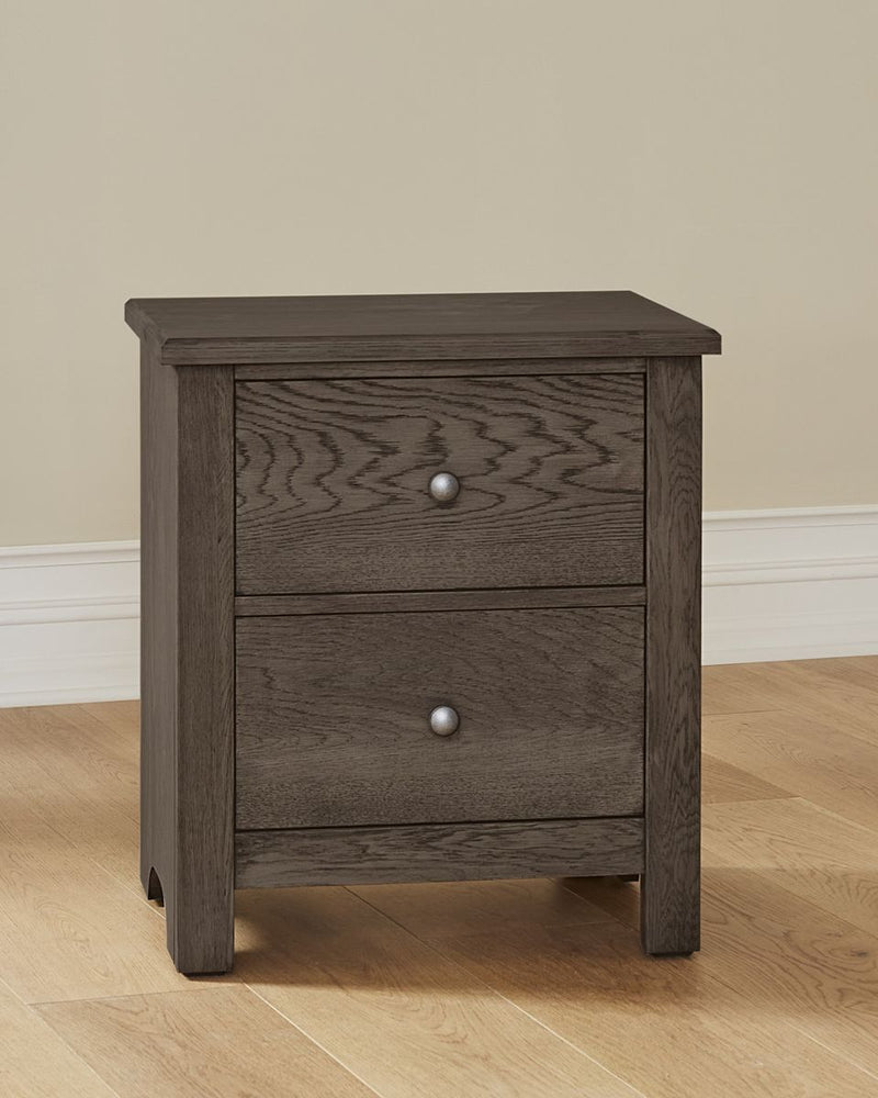 Vaughan Bassett Fundamentals 2 Drawer Nightstand in Grey