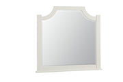 Vaughan-Bassett Maple Road Scalloped Mirror in Soft White/Natural Top image