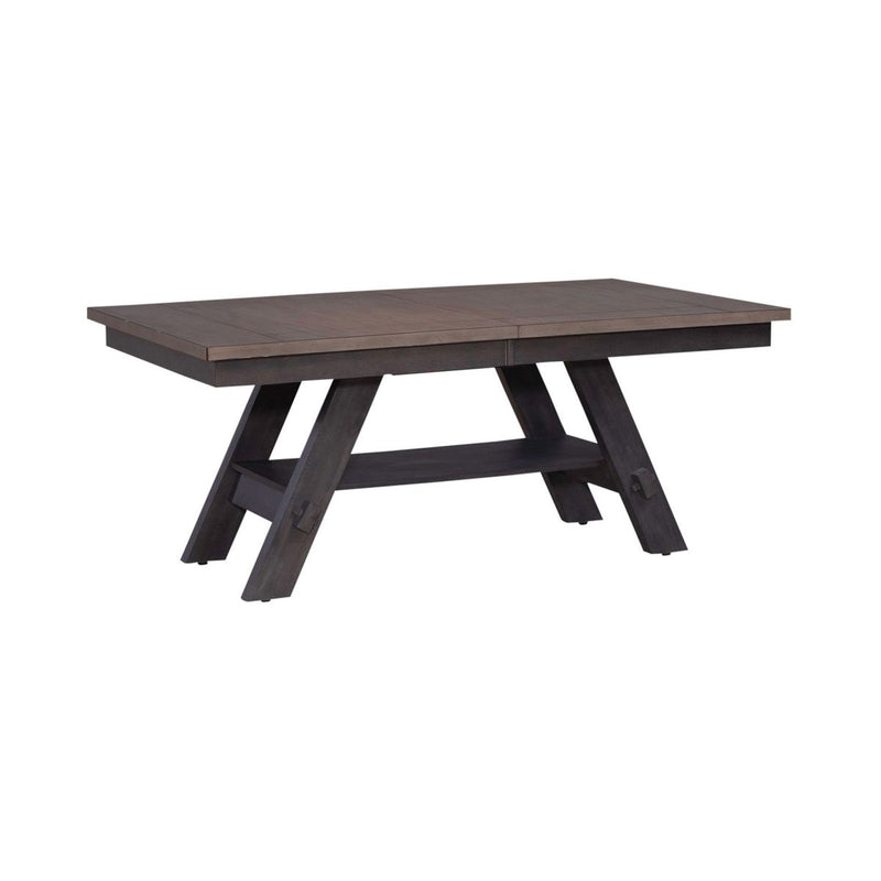 Liberty Furniture Lawson Pedestal Table in Weathered Gray 116GY-P4090