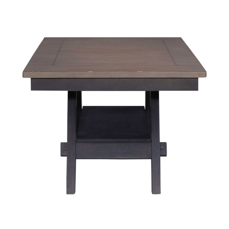 Liberty Furniture Lawson Pedestal Table in Weathered Gray 116GY-P4090