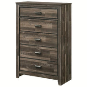 Crown Mark Furniture Carter 5 Drawer Chest in Brown image