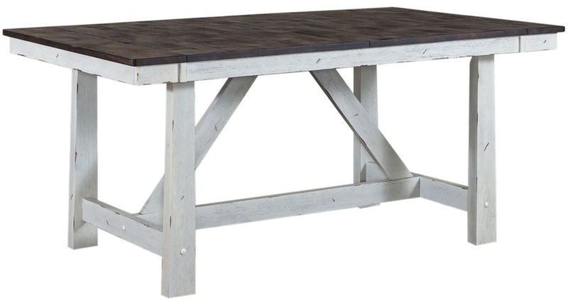 Liberty Furniture Farmhouse Trestle Table in White
