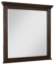 Vaughan-Bassett Passageways Charleston Brown Landscape Mirror in Dark Brown image