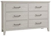 Vaughan-Bassett Passageways Oyster Grey 6 Drawer Dresser in Grey image