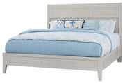 Vaughan-Bassett Passageways Oyster Grey Cal King Louvered Bed with Low Profile Footboard in Grey image