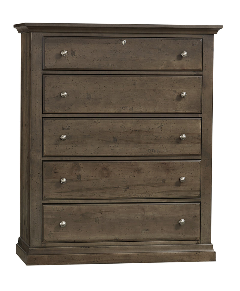 Vaughan Bassett Carlisle 5 Drawer Chest in Dark Sable image
