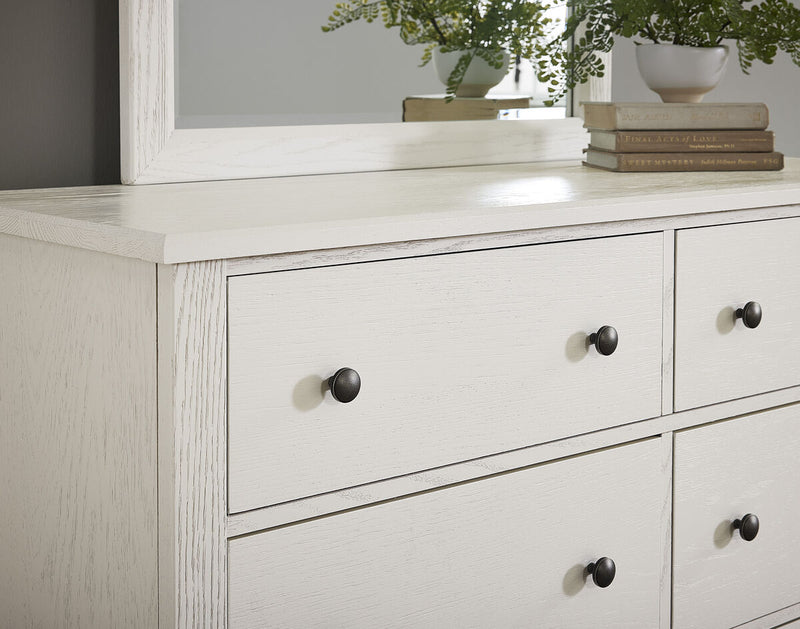 Vaughan Bassett Fundamentals 6 Drawer Dresser in White