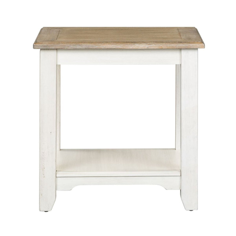 Liberty Furniture Summerville End Table in Soft White Wash image