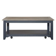 Liberty Furniture Summerville Rectangular Cocktail Table in Navy image