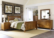 Liberty Furniture Grandpa's Cabin Queen Sleigh Bed in Age Oak image