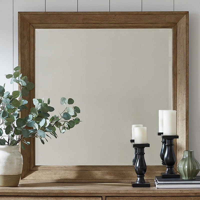 Liberty Furniture Grandpas Cabin Mirror in Sandstone