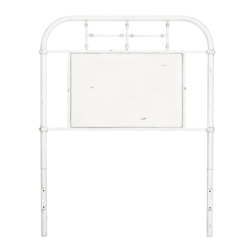 Liberty Furniture Vintage Series Full Metal Headboard in Antique White image