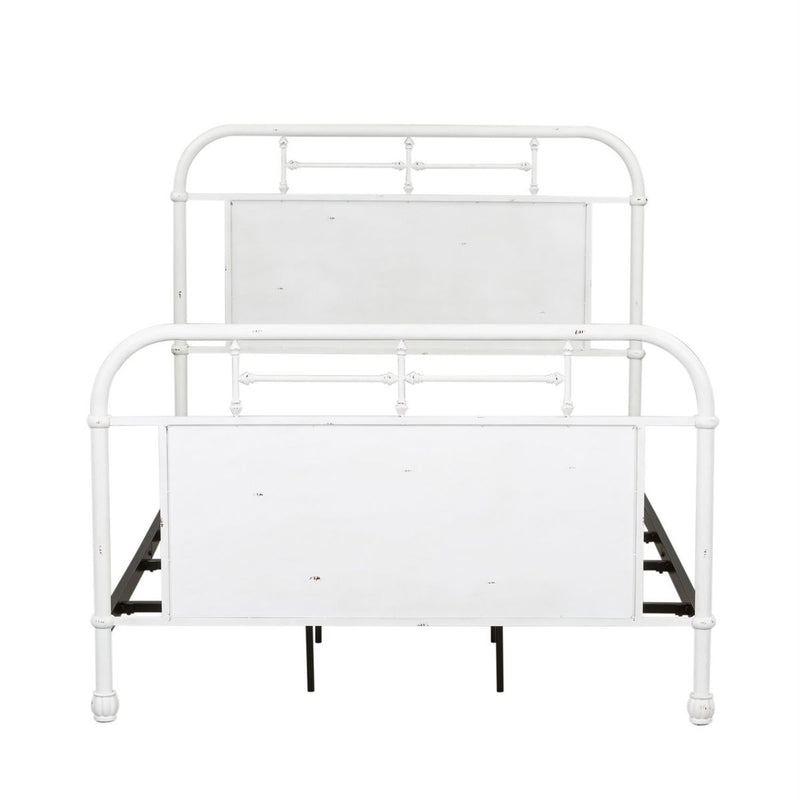 Liberty Furniture Vintage Series Twin Metal Bed in Antique White