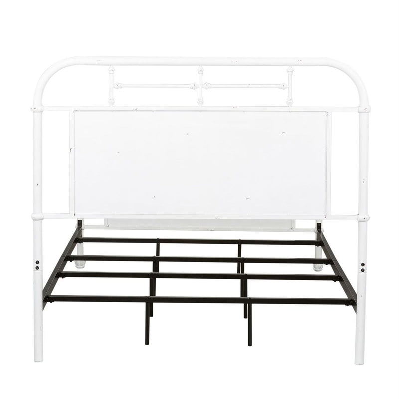 Liberty Furniture Vintage Series Full Metal Bed in Antique White