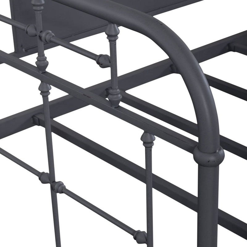 Liberty Furniture Vintage Series Twin Metal Bed in Navy