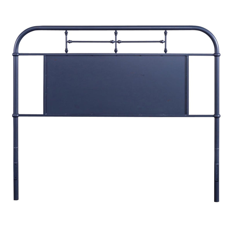 Liberty Furniture Vintage Series Queen Metal Headboard in Navy image