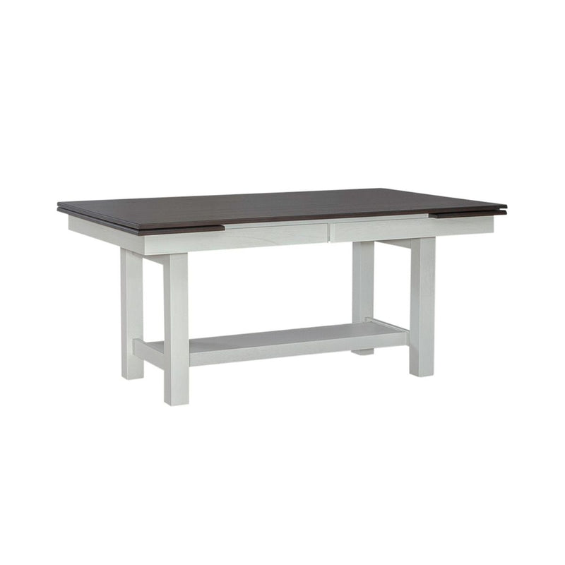Liberty Furniture Brook Bay Trestle Table in Textured White 182-CD-TRS