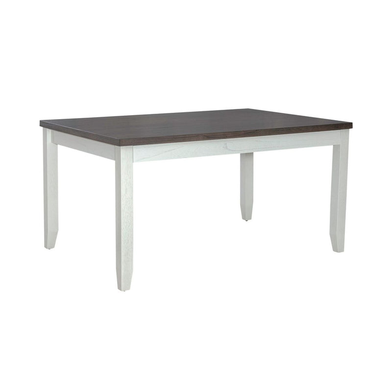 Liberty Furniture Brook Bay Rectangular Leg Table in Textured White 182-CD-RLS image