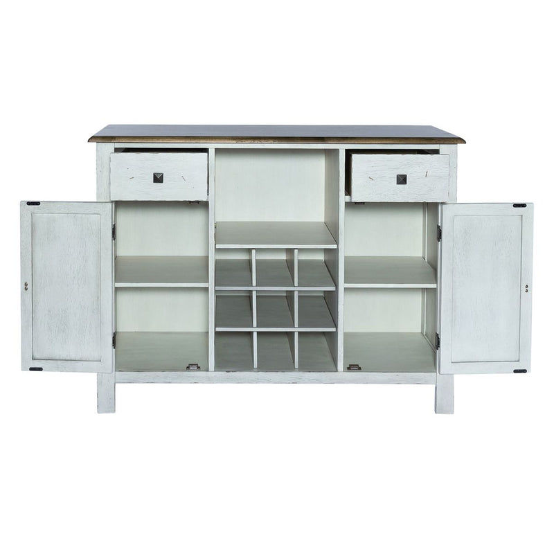 Liberty Furniture Carolina Crossing Server in White