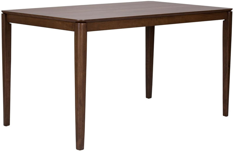 Liberty Furniture Space Saver Rectangular Leg Table in Satin Walnut