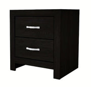 Crown Mark Furniture Jaylen 2 Drawer Nightstand in Black image