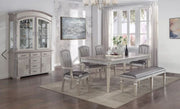 Crown Mark Klina Glam Dining Table in Light Gray image