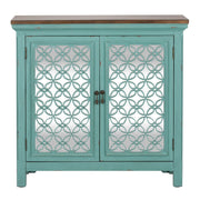 Liberty Furniture Kensington 2 Door Accent Cabinet in Turquoise image