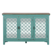 Liberty Furniture Kensington 3 Door Accent Cabinet in Turquoise image