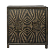 Liberty Furniture Chaucer 2 Door Wine Accent Cabinet in Aged Whiskey image