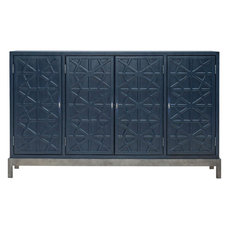 Liberty Furniture Braxton Accent Cabinet in Azure Blue EST SHIP TIME APPX 4 WEEKS