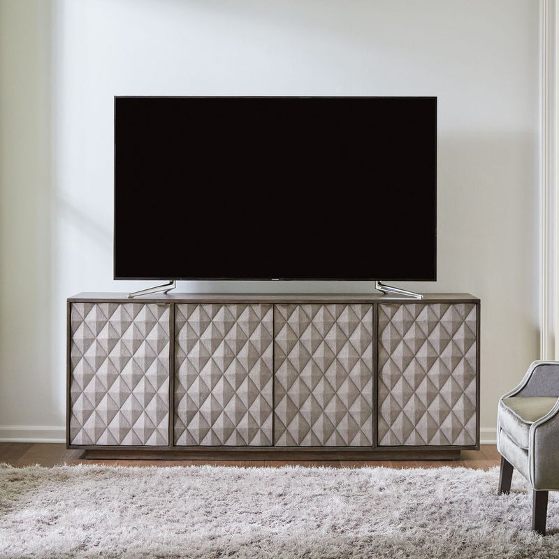 Liberty Furniture Prism 82 Inch Accent TV Console in Weathered Bark/Weathered Gray image