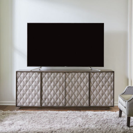 Liberty Furniture Prism 82 Inch Accent TV Console in Weathered Bark/Weathered Gray image