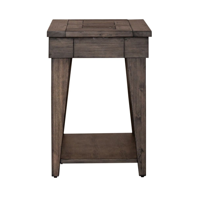 Liberty Furniture Arrowcreek Chair Side Table in Weathered Stone image