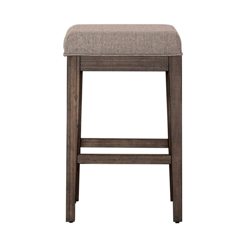 Liberty Furniture Arrowcreek Upholstered Console Stool in Weathered Stone image