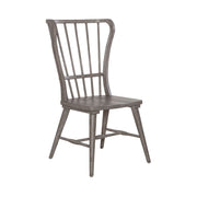 Liberty Furniture River Place Windsor Back Side Chair (Set of 2) in Riverstone Gray & Tobacco image