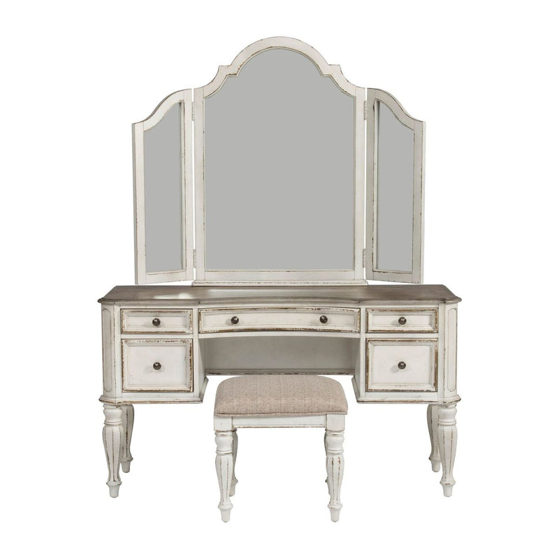 Liberty Magnolia Manor 3 Piece Vanity Set in Antique White 244-BR-VN image