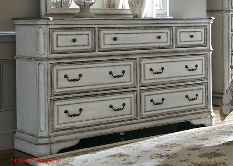 Liberty Magnolia Manor Seven Drawer Dresser in Antique White