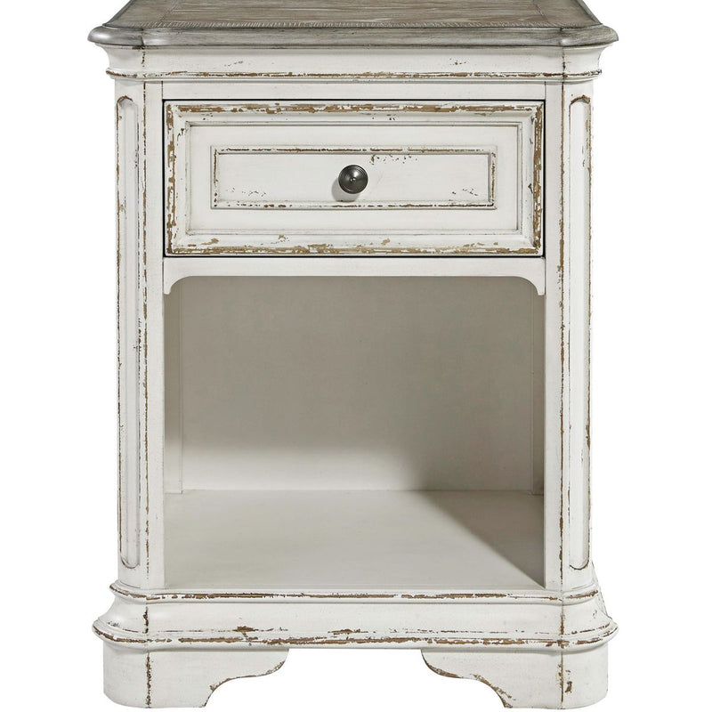 Liberty Magnolia Manor 1 Drawer Night Stand in Antique White