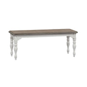 Liberty Furniture Magnolia Manor Dining Bench (RTA) in Antique White image