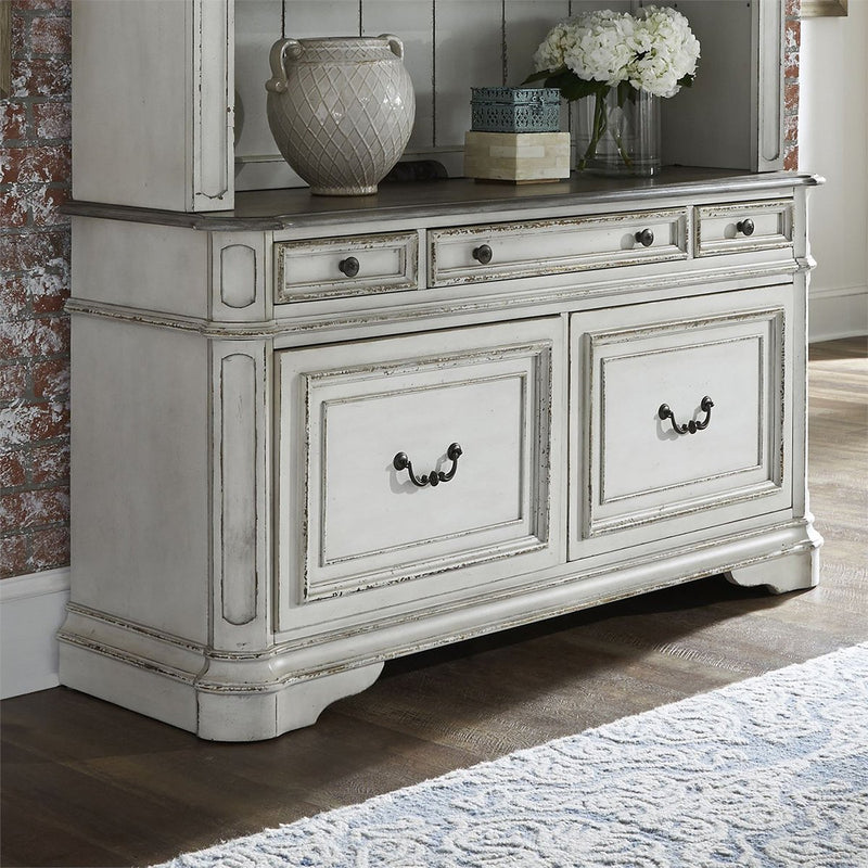Liberty Magnolia Manor Credenza in Antique White