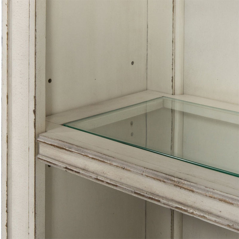 Liberty Magnolia Manor Credenza with Hutch in Antique White