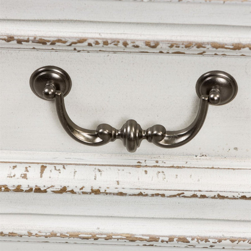 Liberty Magnolia Manor Jr Executive Desk in Antique White 244-HOJ-DSK