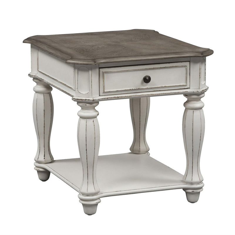 Liberty Magnolia Manor Accent Bench in Antique White