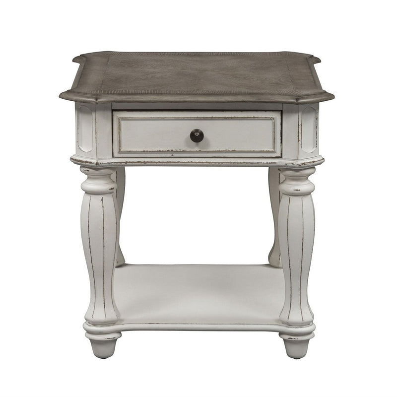 Liberty Magnolia Manor Accent Bench in Antique White