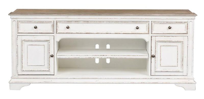Liberty Magnolia Manor Entertainment TV Stand in Antique White image
