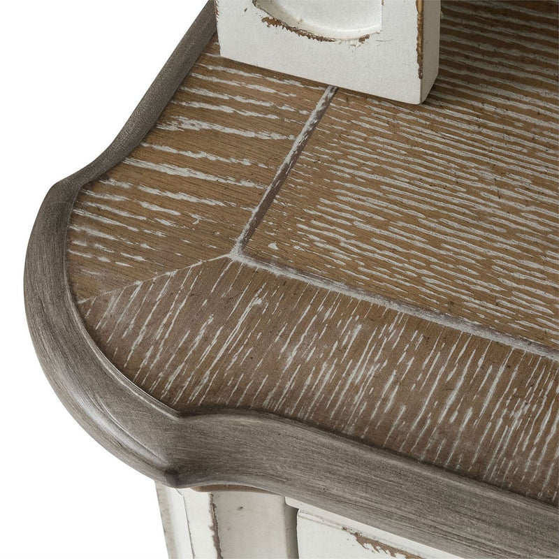 Liberty Magnolia Manor Entertainment TV Stand w/Hutch in Antique White